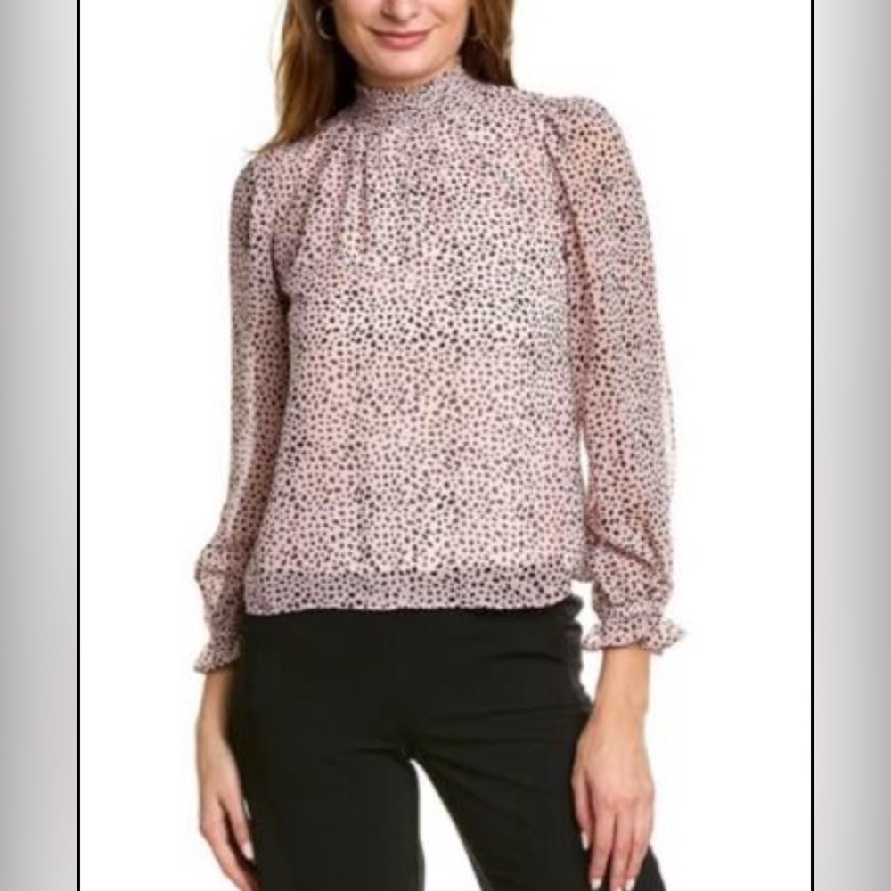 Women’s Pink Animal Print Blouse Size Small